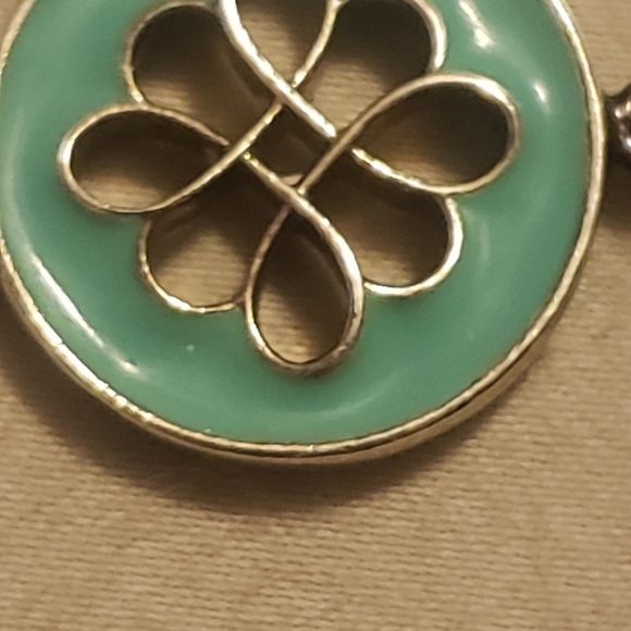 Tiffany&Co Blue Enamel Knot Key Pendant - Picture 4 of 5